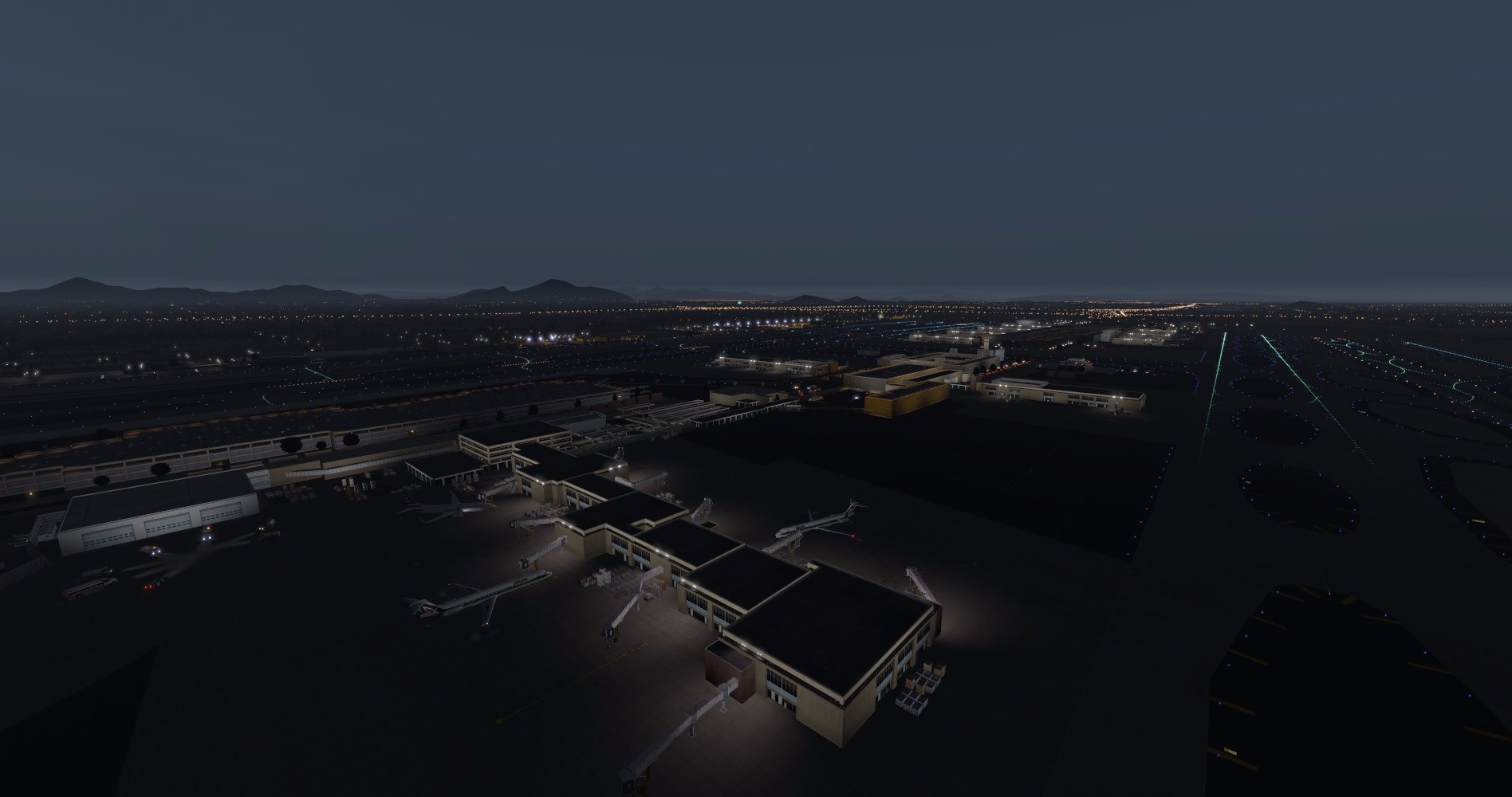 KPHX at night