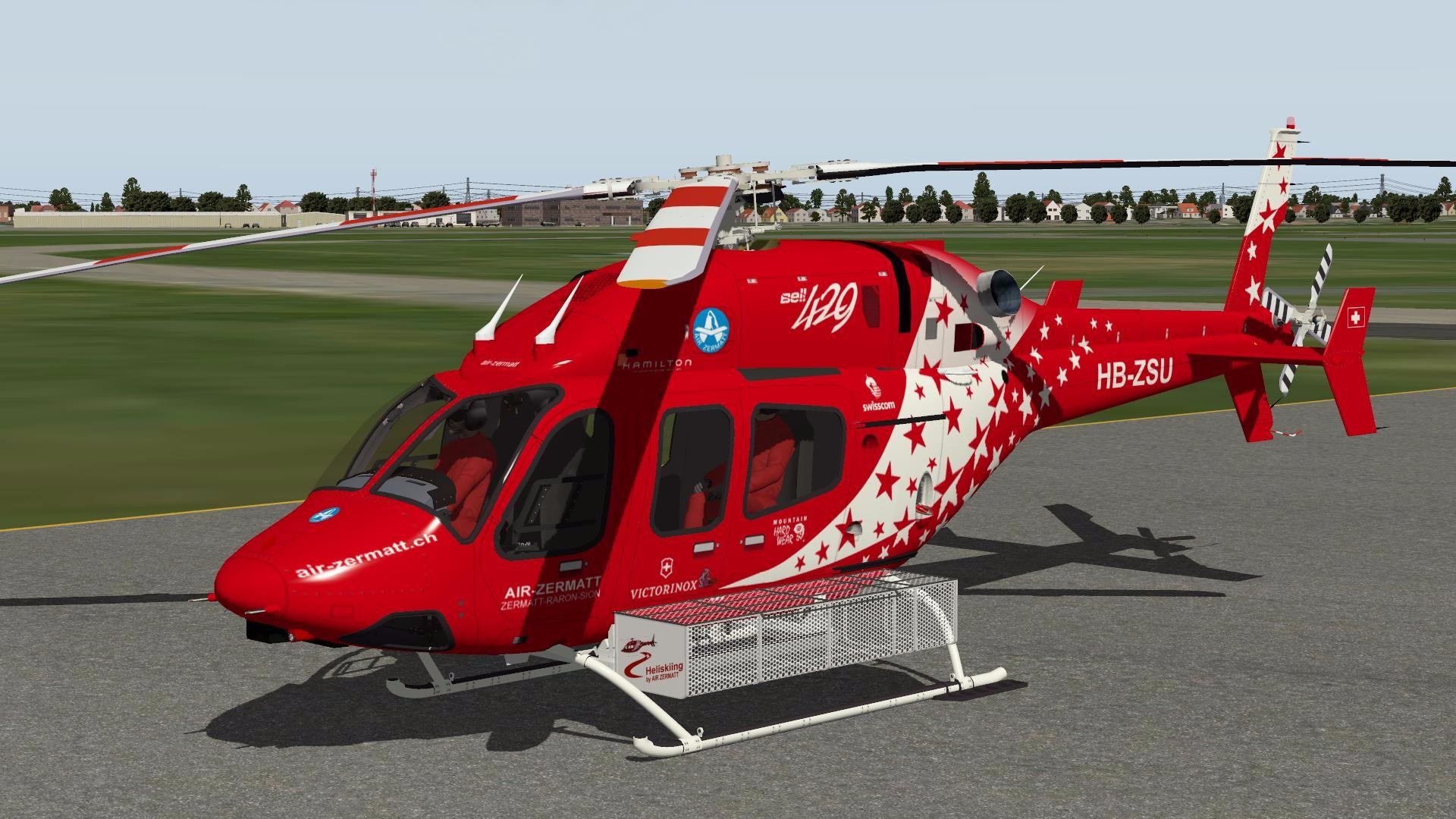 Bell 429 red livery