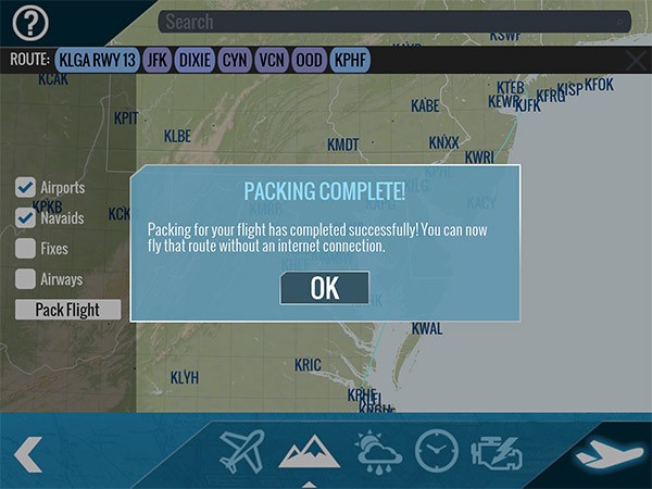 pack a flight in mobile