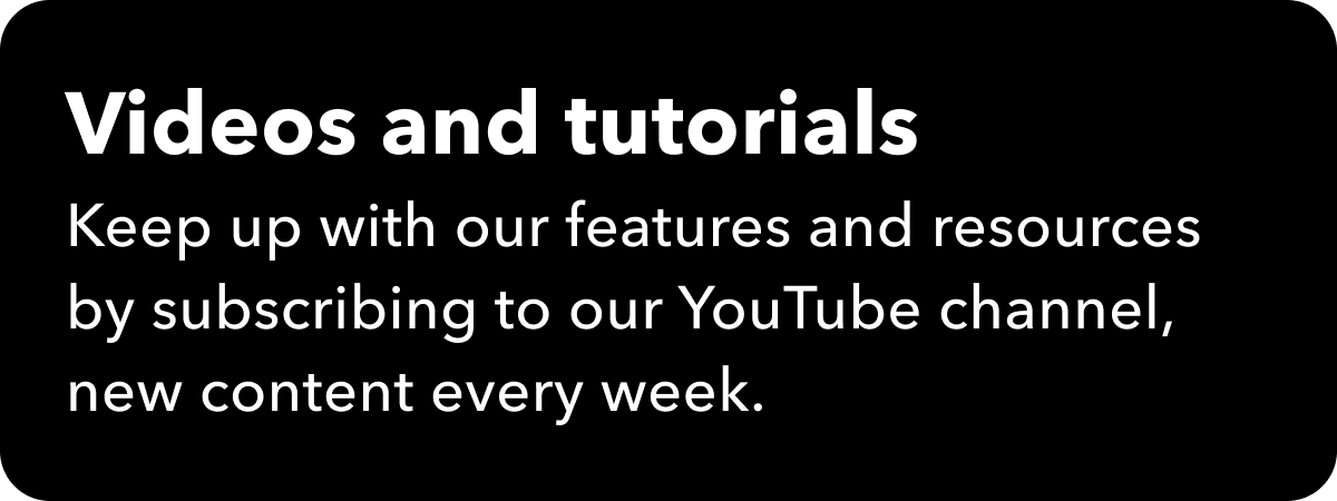 Watch videos and tutorials on YouTube