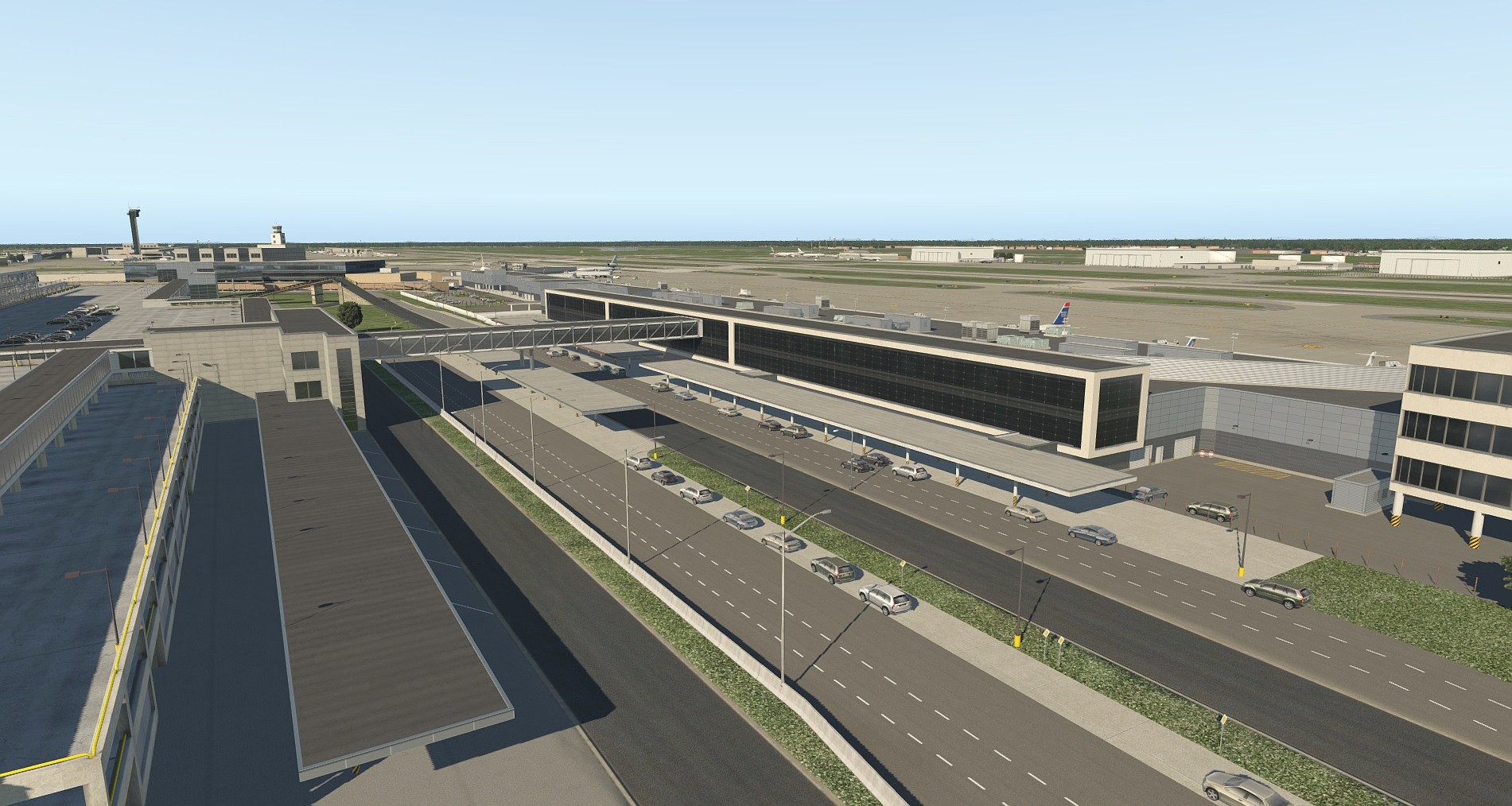 X-Plane KDTW airport