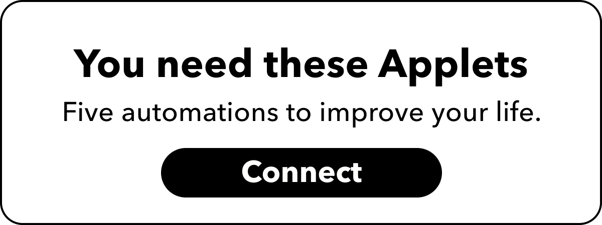 Here are the five Applets that will change your life