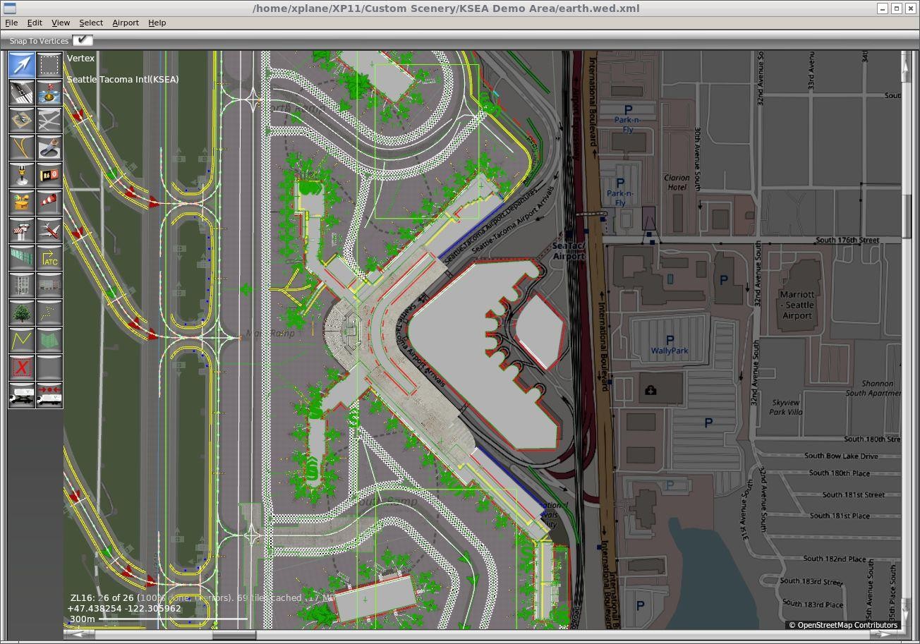 OSM background map in WED